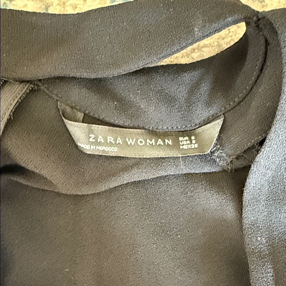 Zara Woman Shift Black Dress - Picture 3 of 4